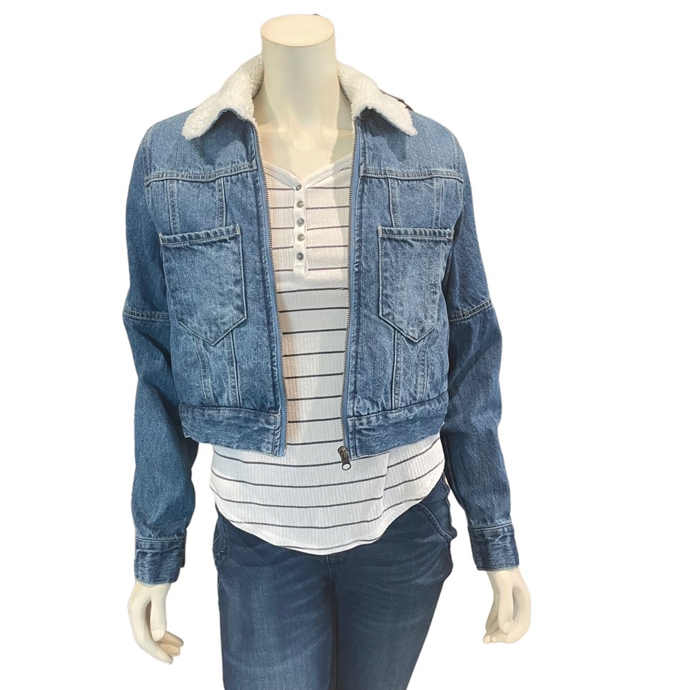 Dutch Bros. Sherpa Lined Denim Jacket - Picture 3 of 12